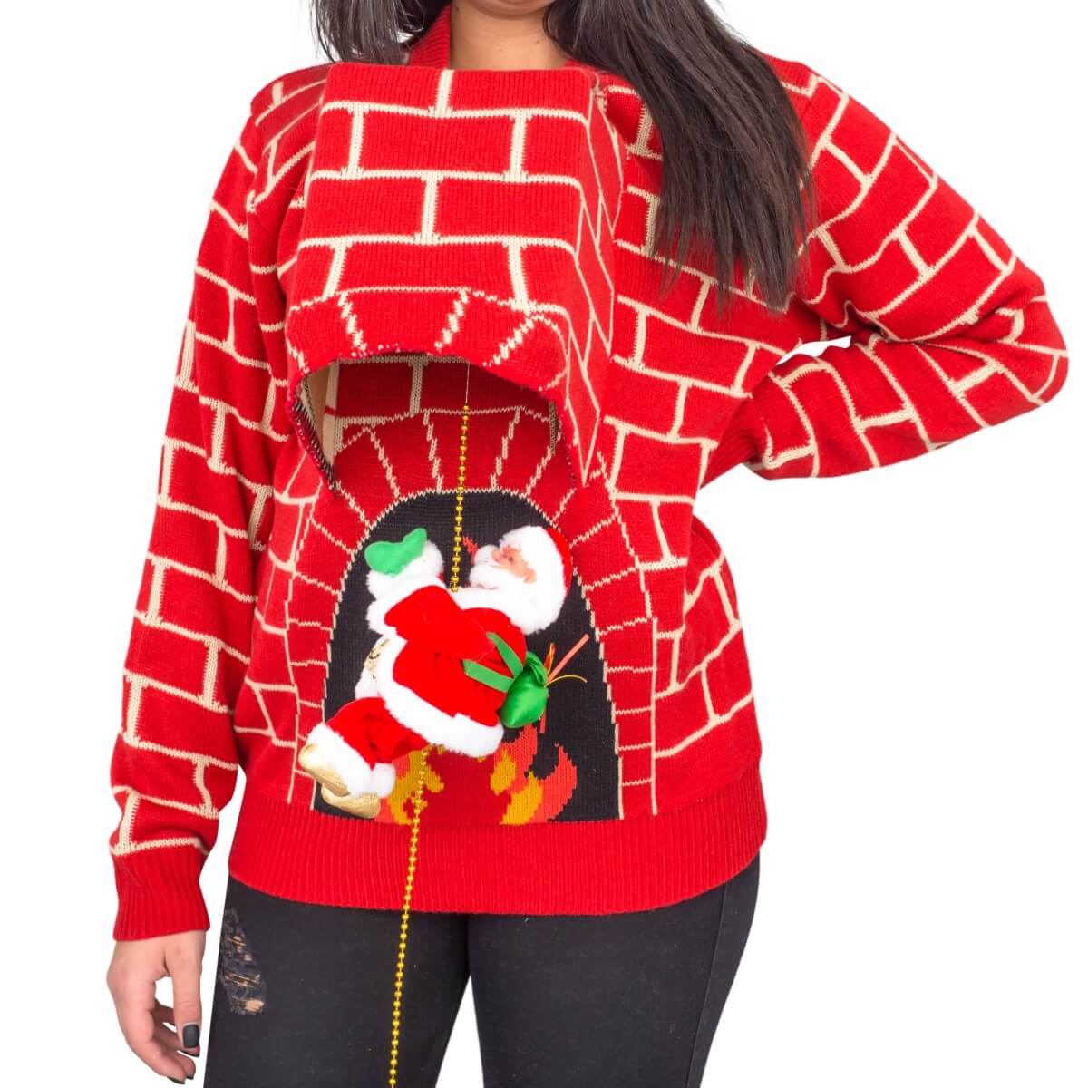 Adult 3D Turkey Ugly Holiday Sweater
