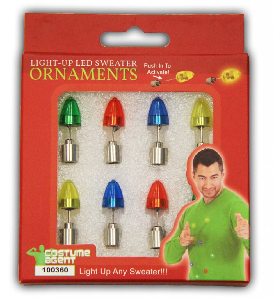 Costume Agent I Love Xmas Hohoho Grinch Light Up (LED) Christmas Tree and Star Ugly Christmas Sweater - XL