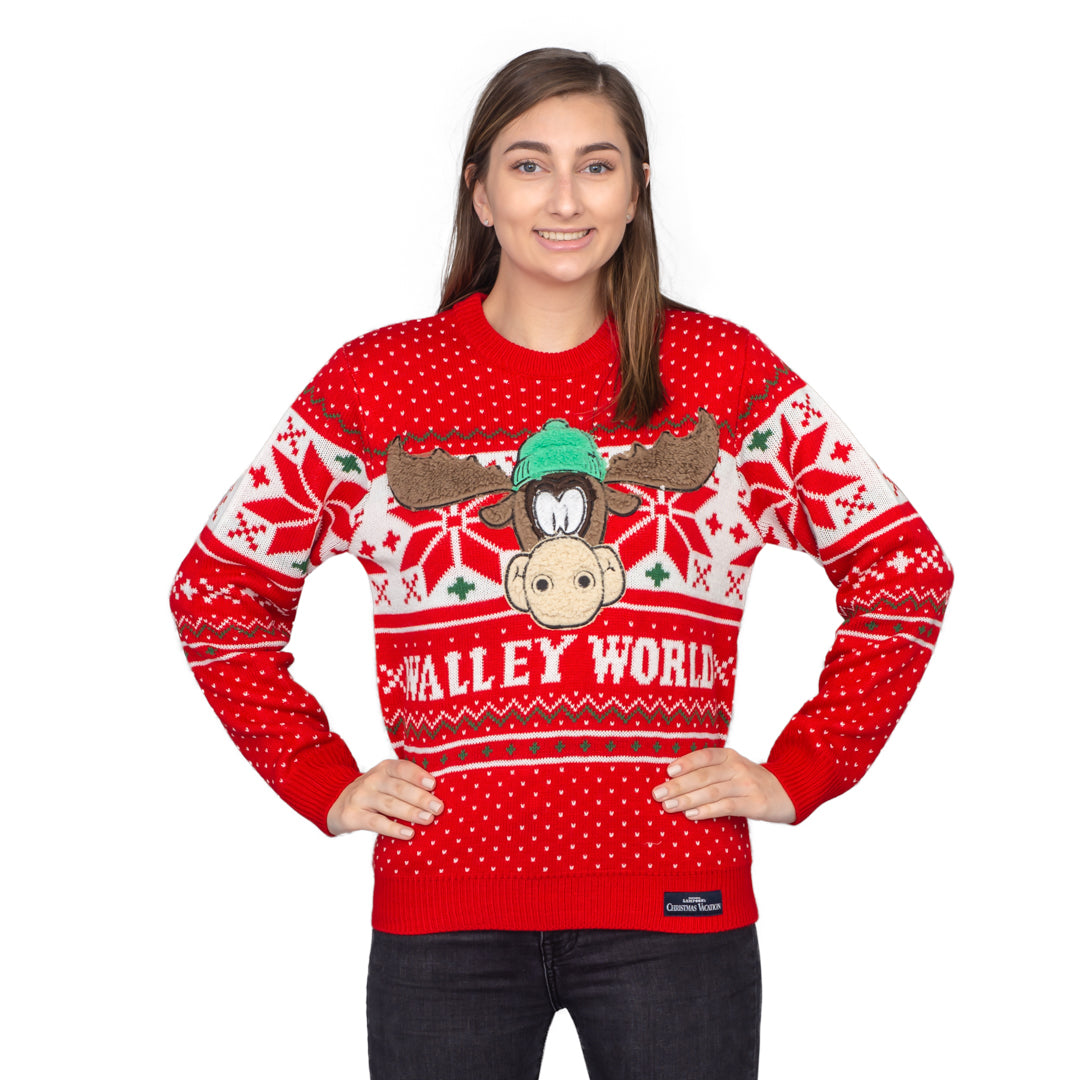 Women's Christmas Vacation Marty Moose Walley World Ugly Christmas Sweater