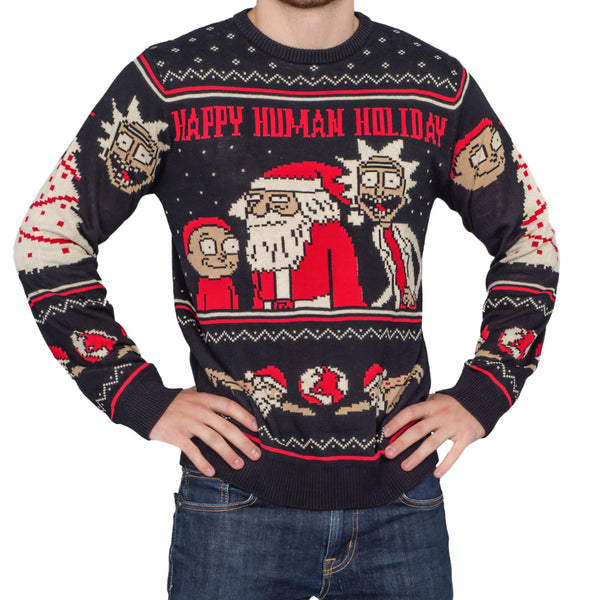 Rick and morty 2025 christmas sweater kohls