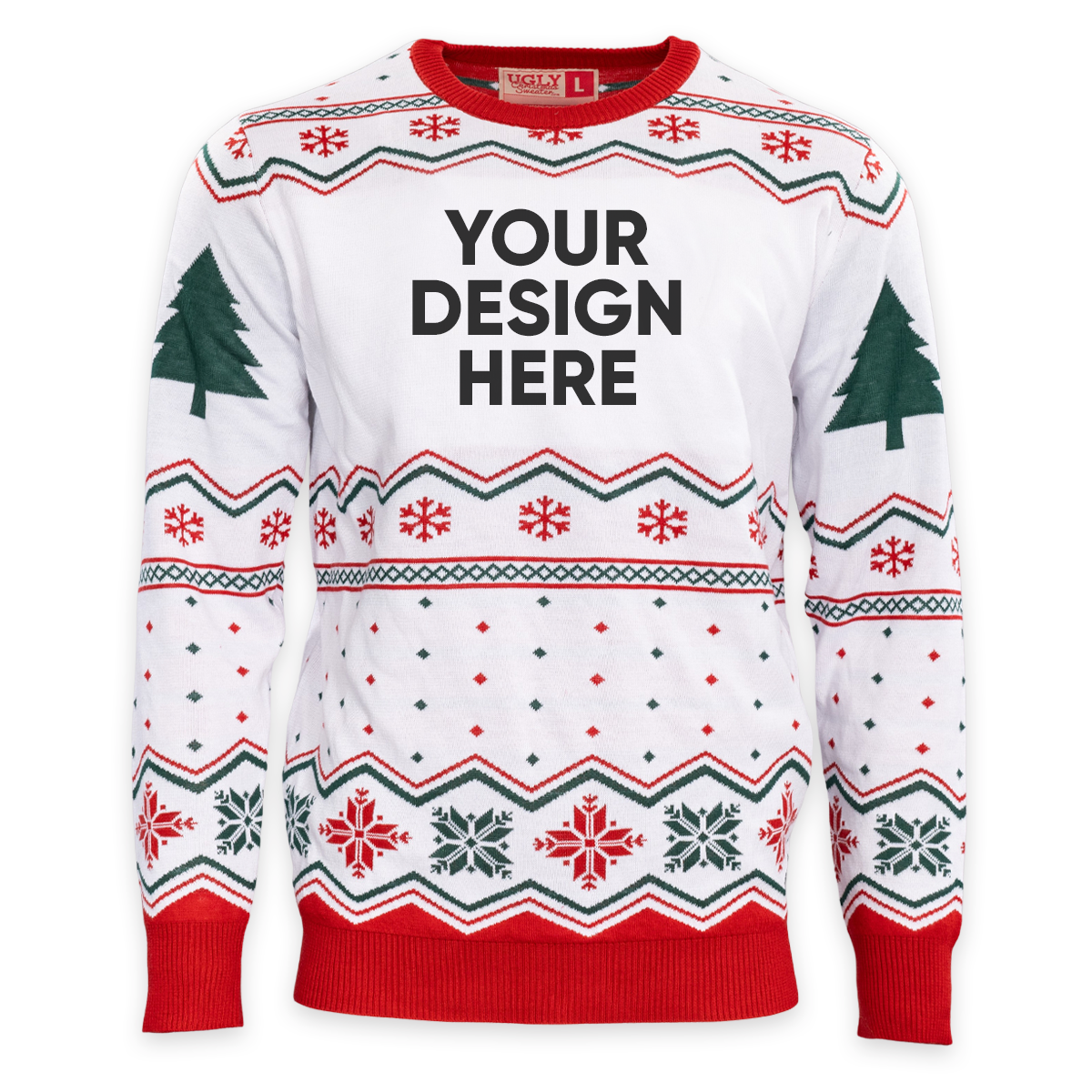 Custom Adult Poly-Knit Logo Christmas Sweater