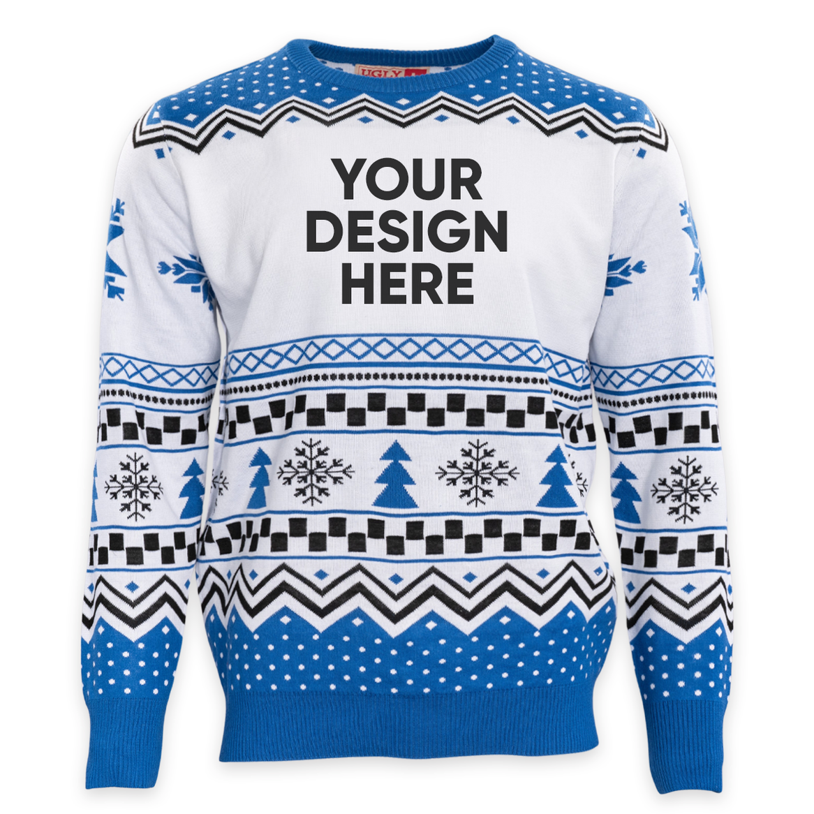 Custom Adult Poly-Knit Logo Christmas Sweater