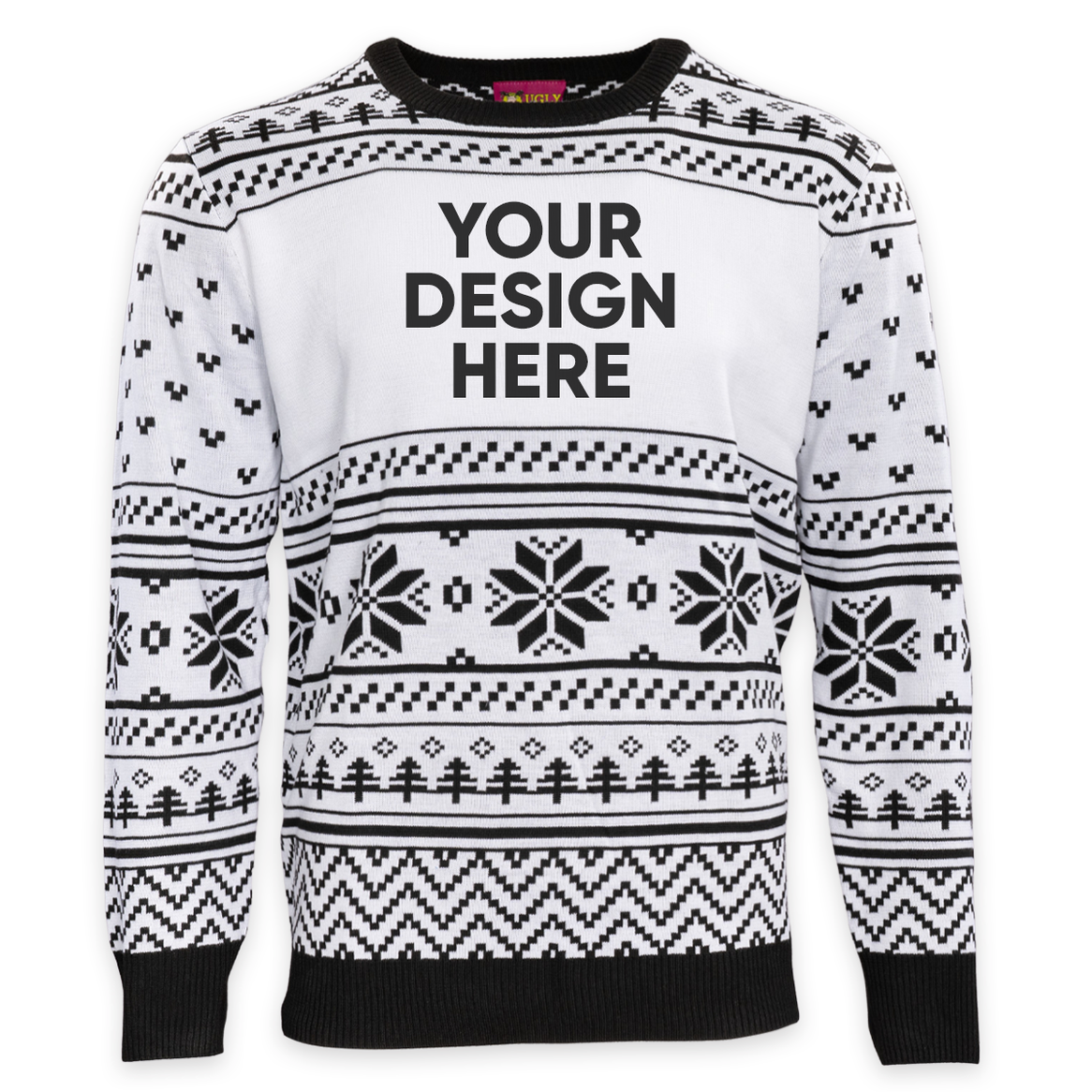 Custom Adult Poly-Knit Logo Christmas Sweater