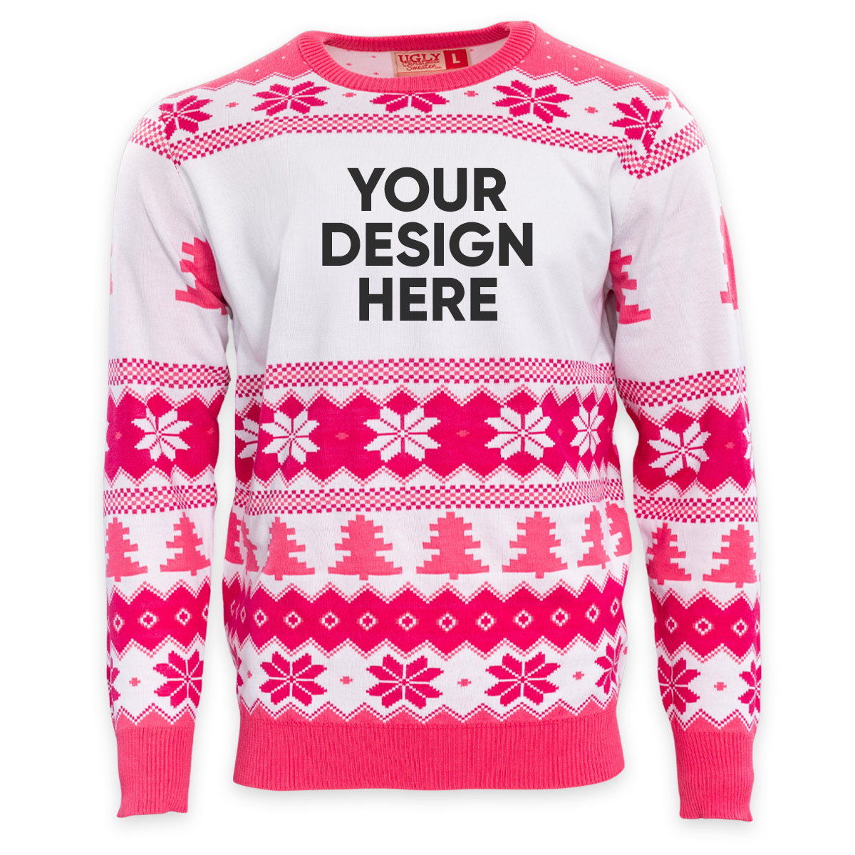 Custom Adult Poly-Knit Logo Christmas Sweater