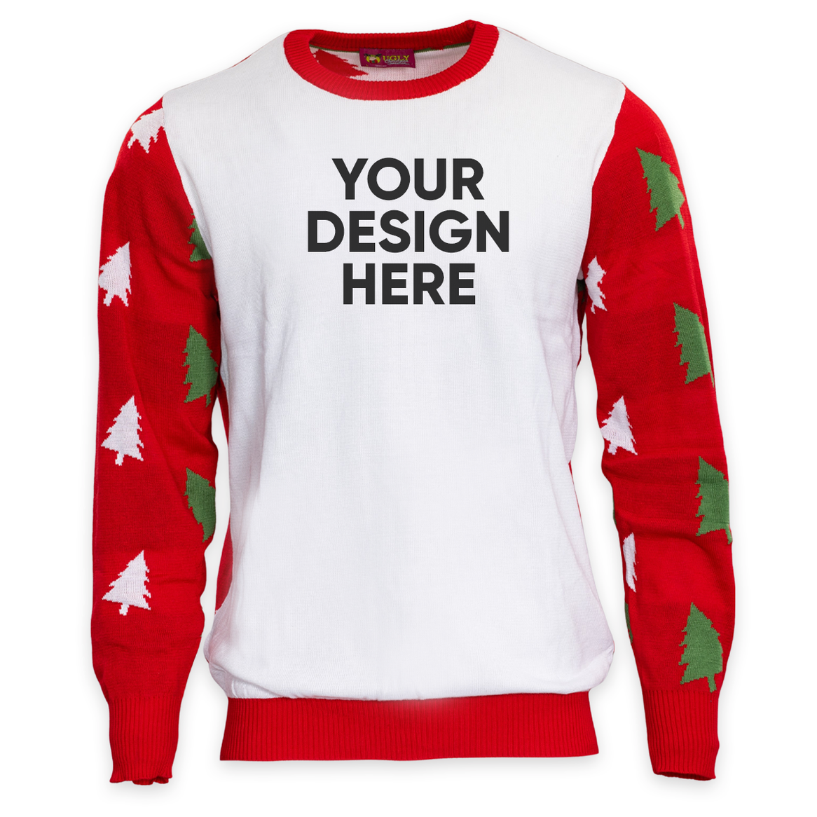 Custom Adult Poly-Knit Logo Christmas Sweater