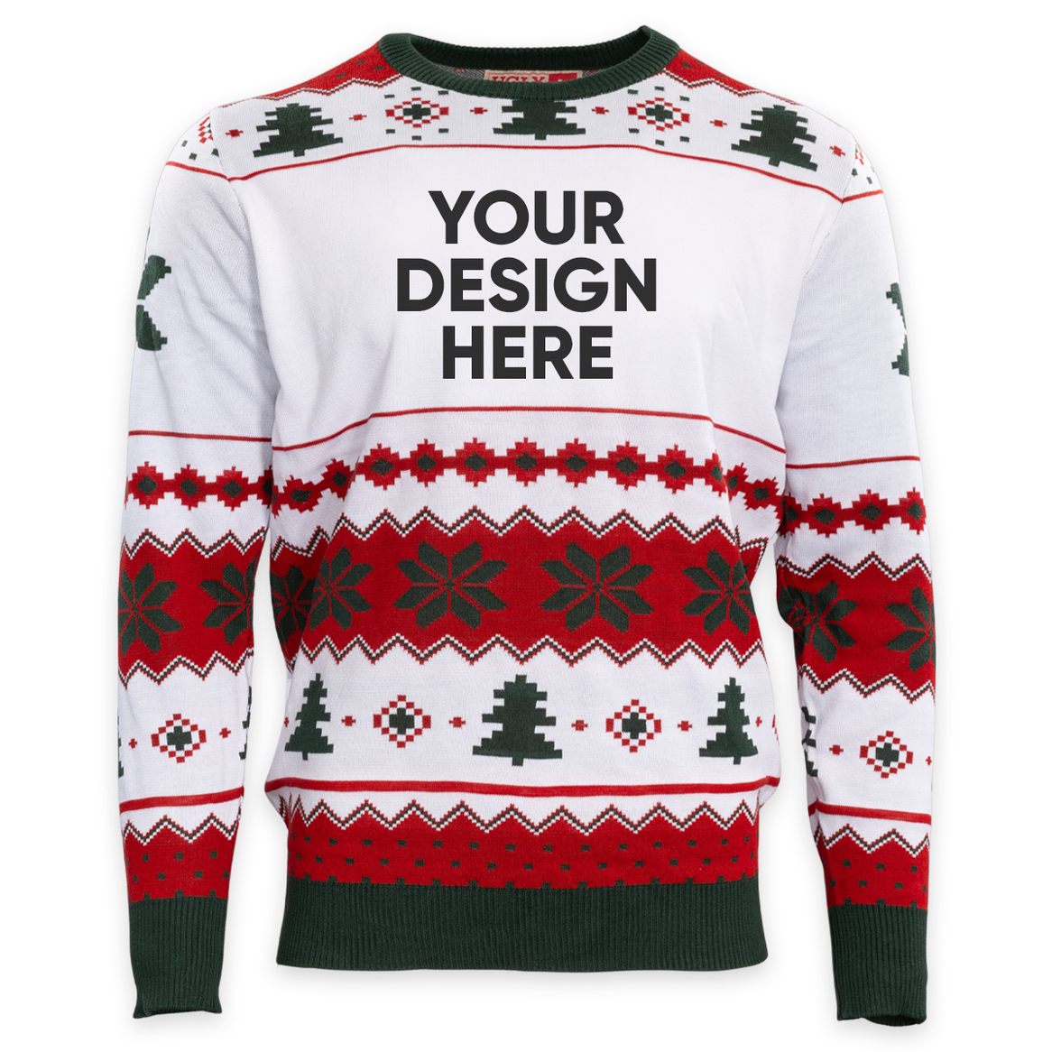 Custom Adult Poly-Knit Logo Christmas Sweater