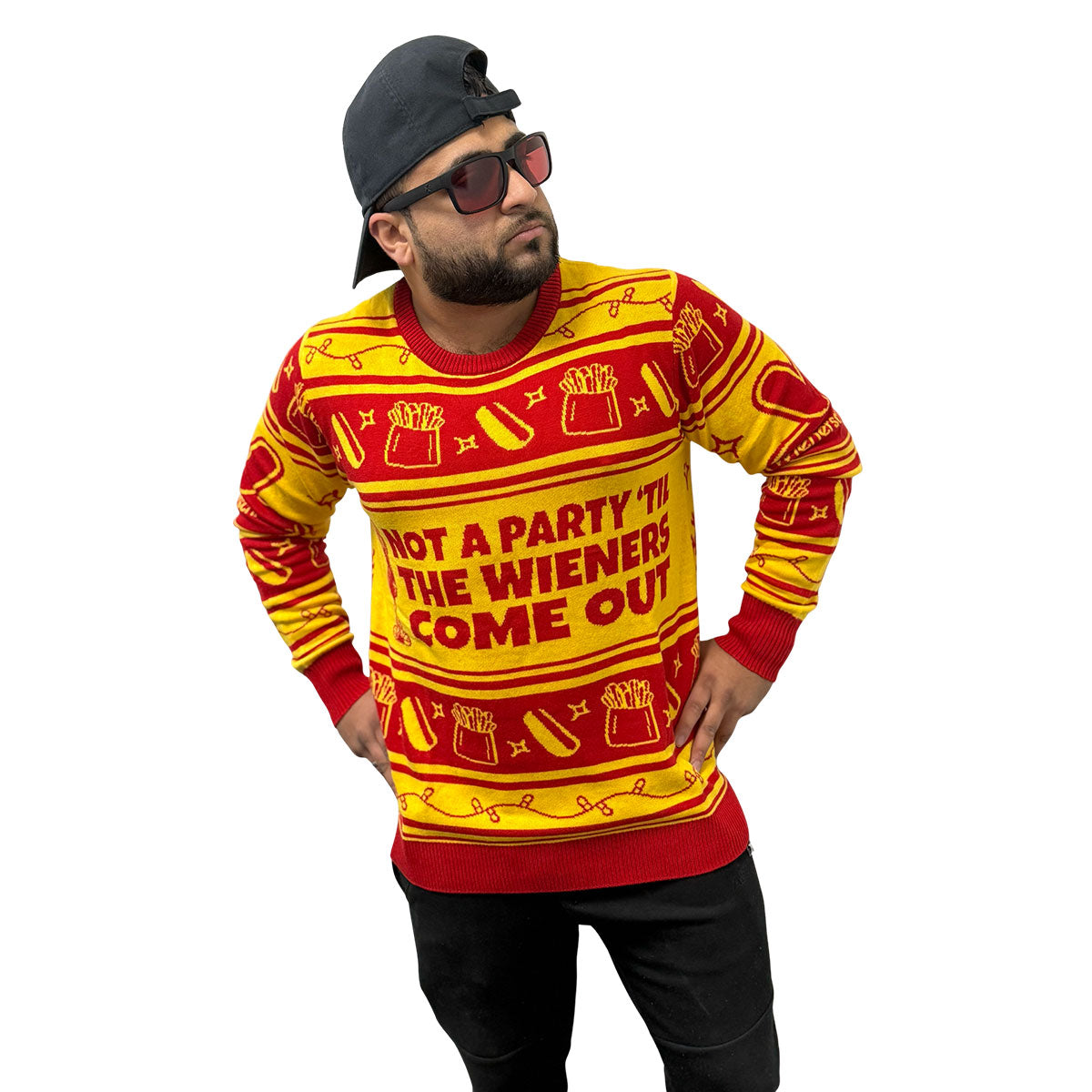 Wienerschnitzel Not A Party Til The Wieners Come Out Ugly Sweater S