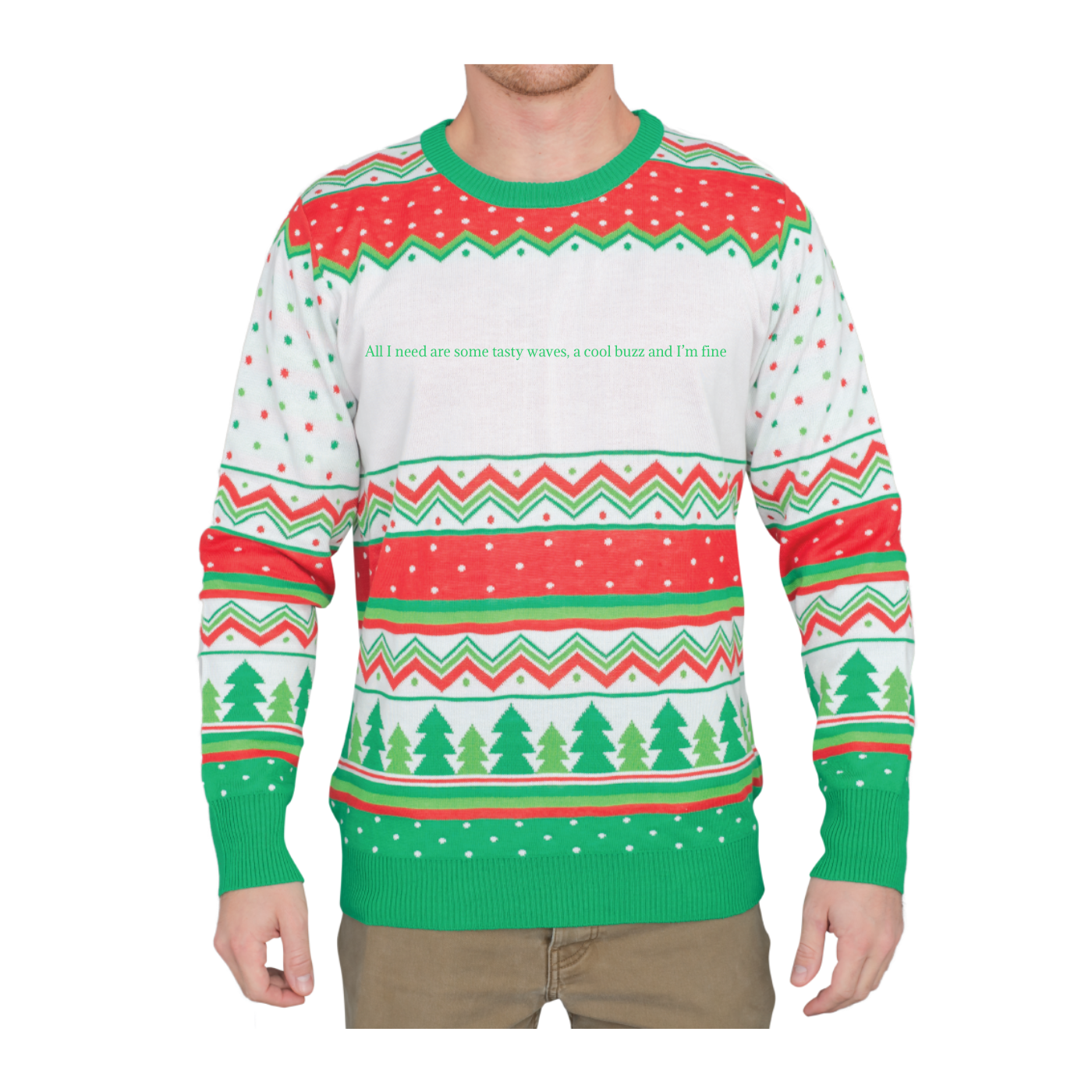 Custom Adult Poly-Knit Logo Christmas Sweater