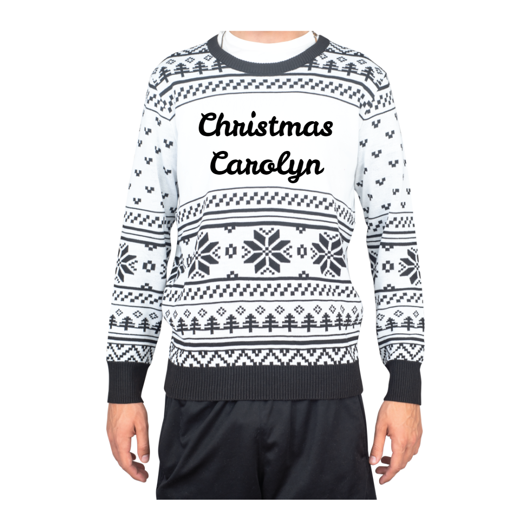 Custom Adult Poly-Knit Logo Christmas Sweater