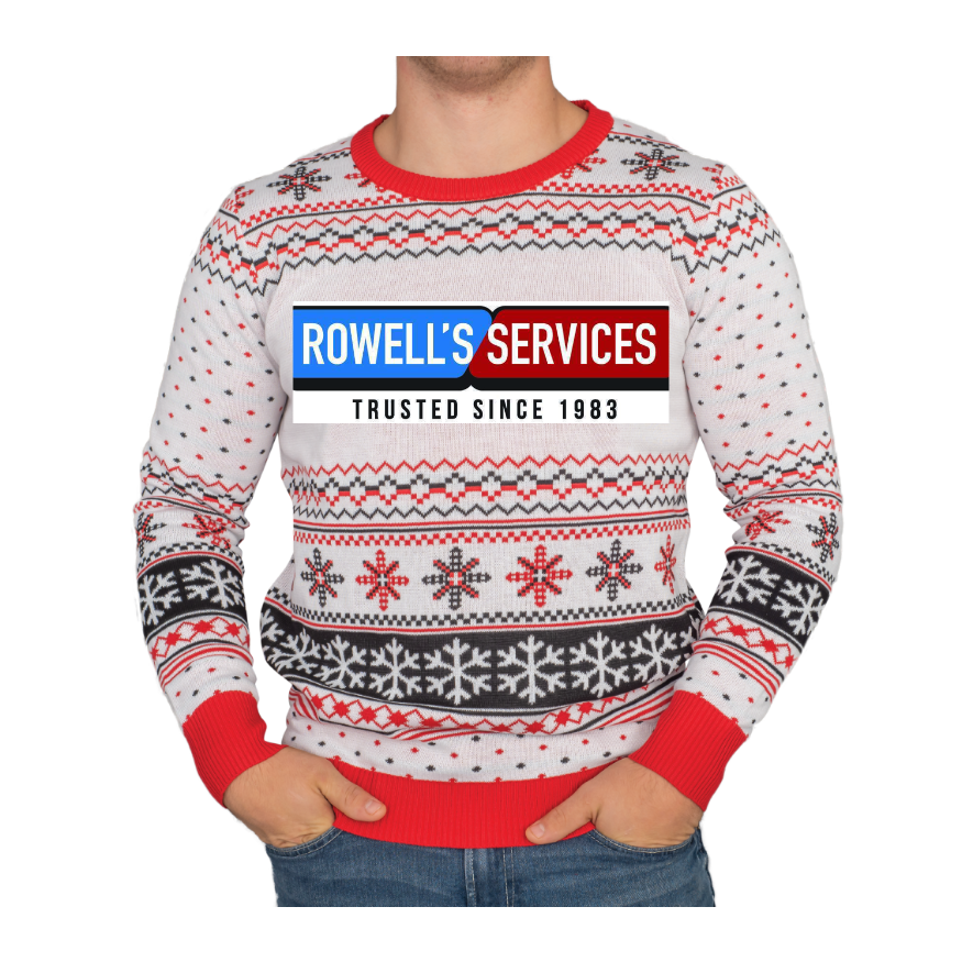 Custom Adult Poly-Knit Logo Christmas Sweater