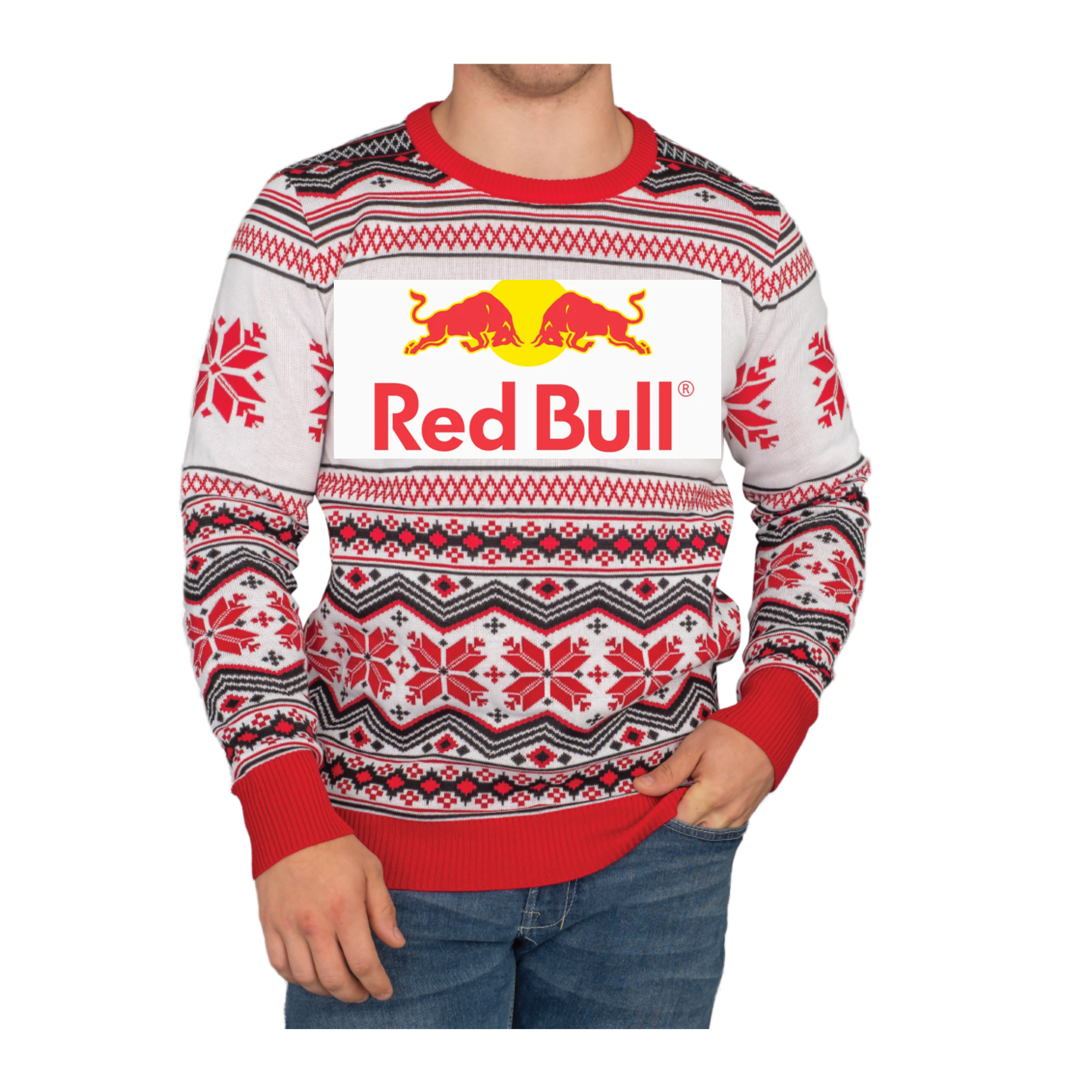 Custom Adult Poly-Knit Logo Christmas Sweater