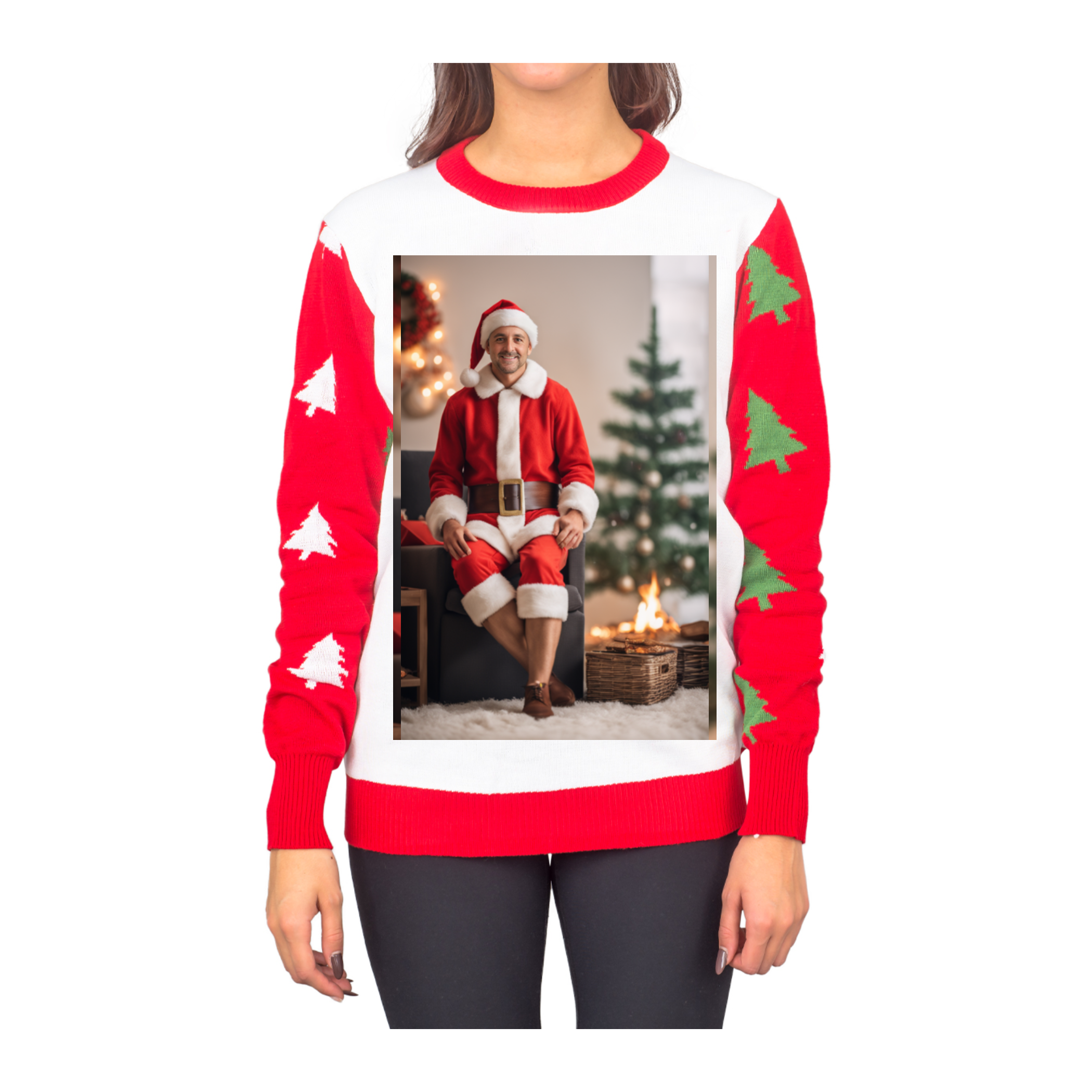 Custom Adult Poly-Knit Logo Christmas Sweater