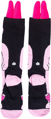 A Christmas Story Pink Bunny Socks with 3D Ears