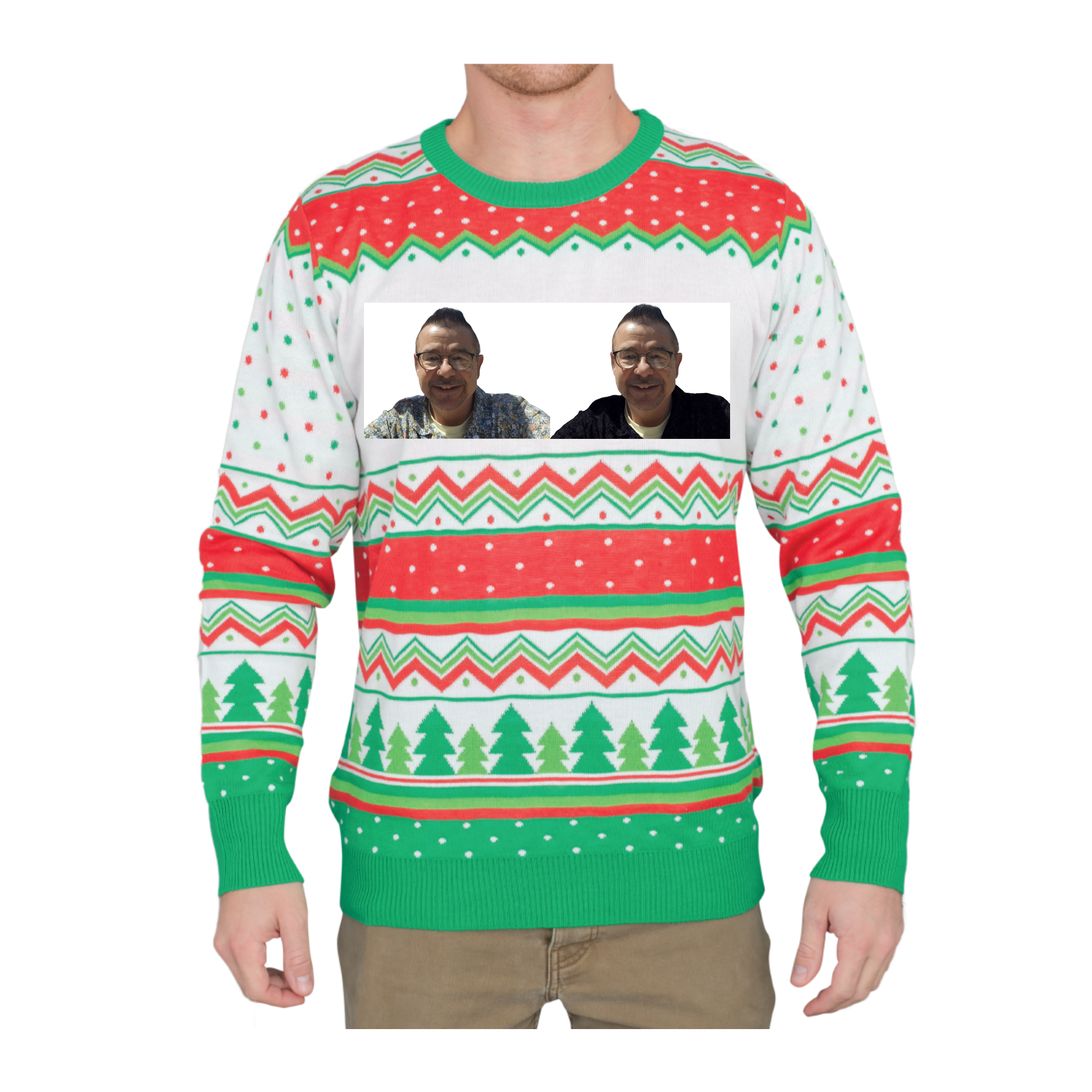 Custom Adult Poly-Knit Logo Christmas Sweater