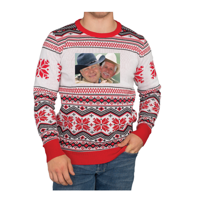 Custom Adult Poly-Knit Logo Christmas Sweater