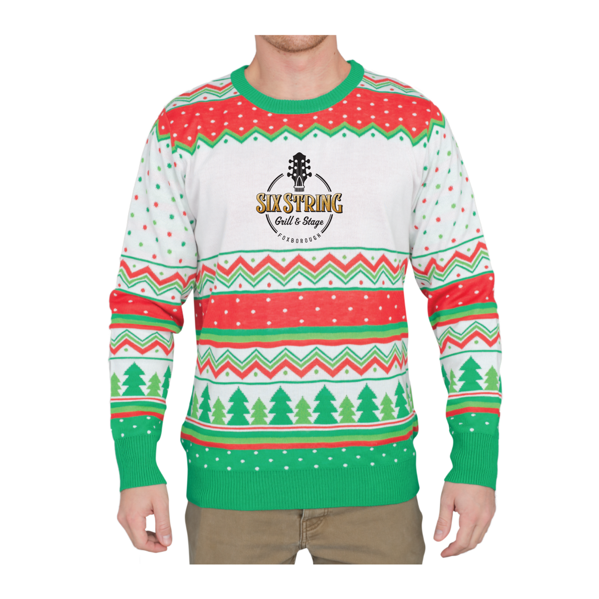 Custom Adult Poly-Knit Logo Christmas Sweater