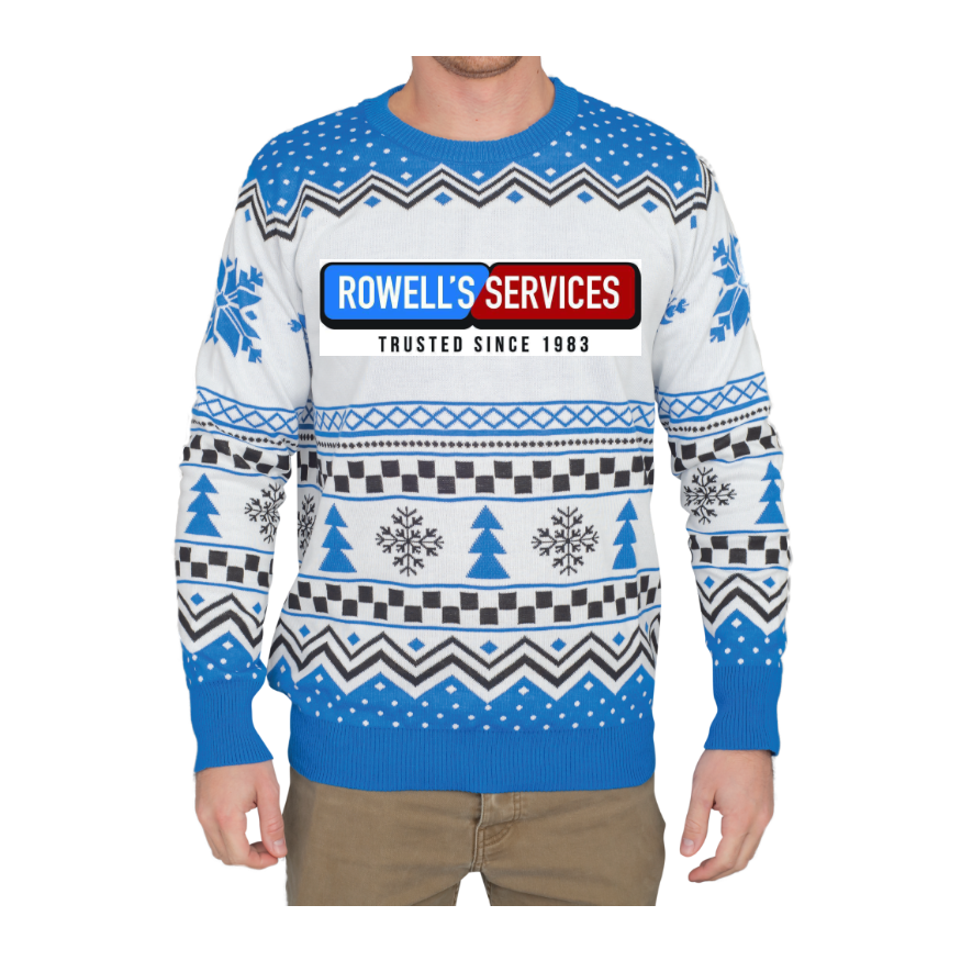 Custom Adult Poly-Knit Logo Christmas Sweater