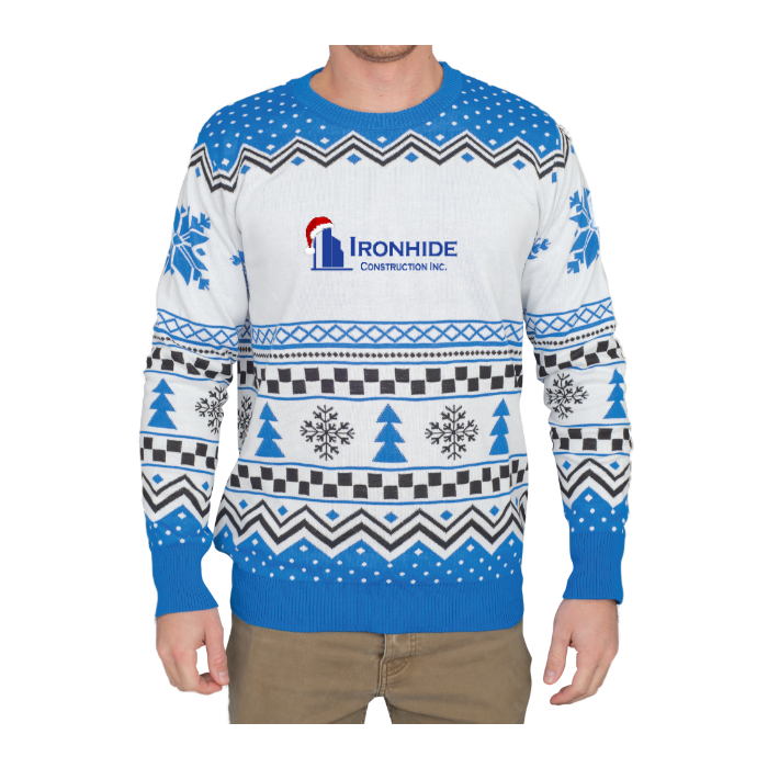 Custom Adult Poly-Knit Logo Christmas Sweater