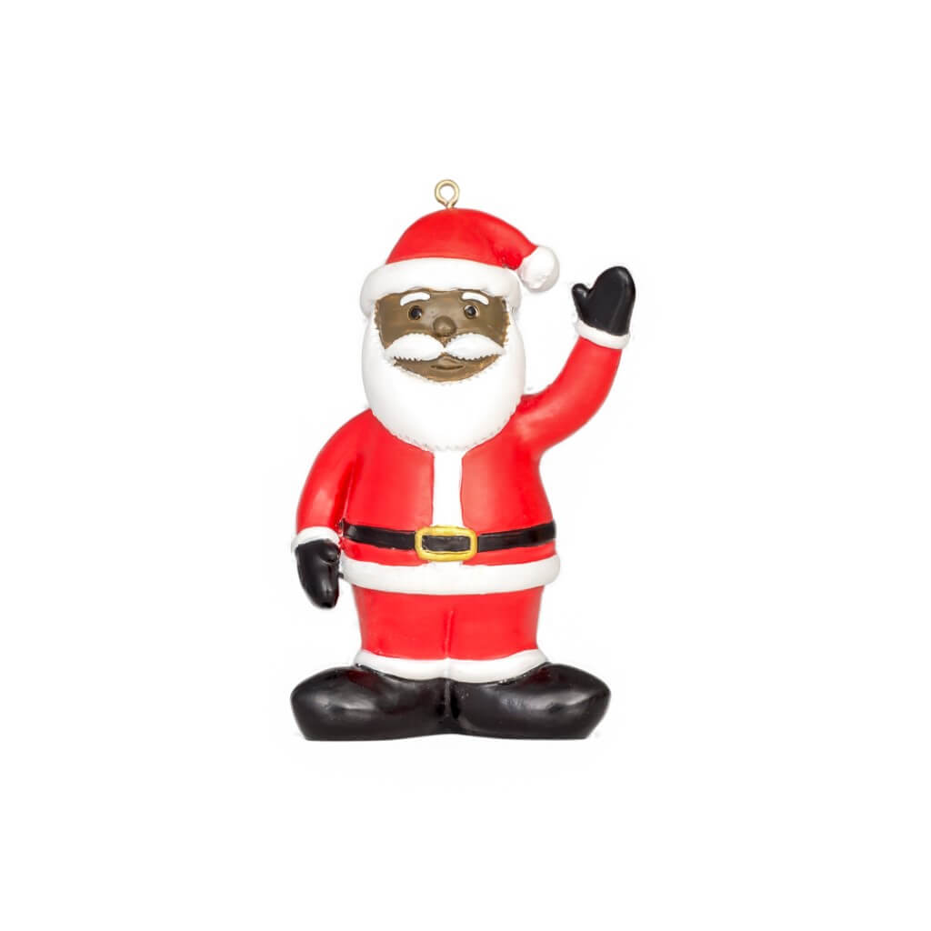 Black Santa Christmas Tree Ornament Decoration 2