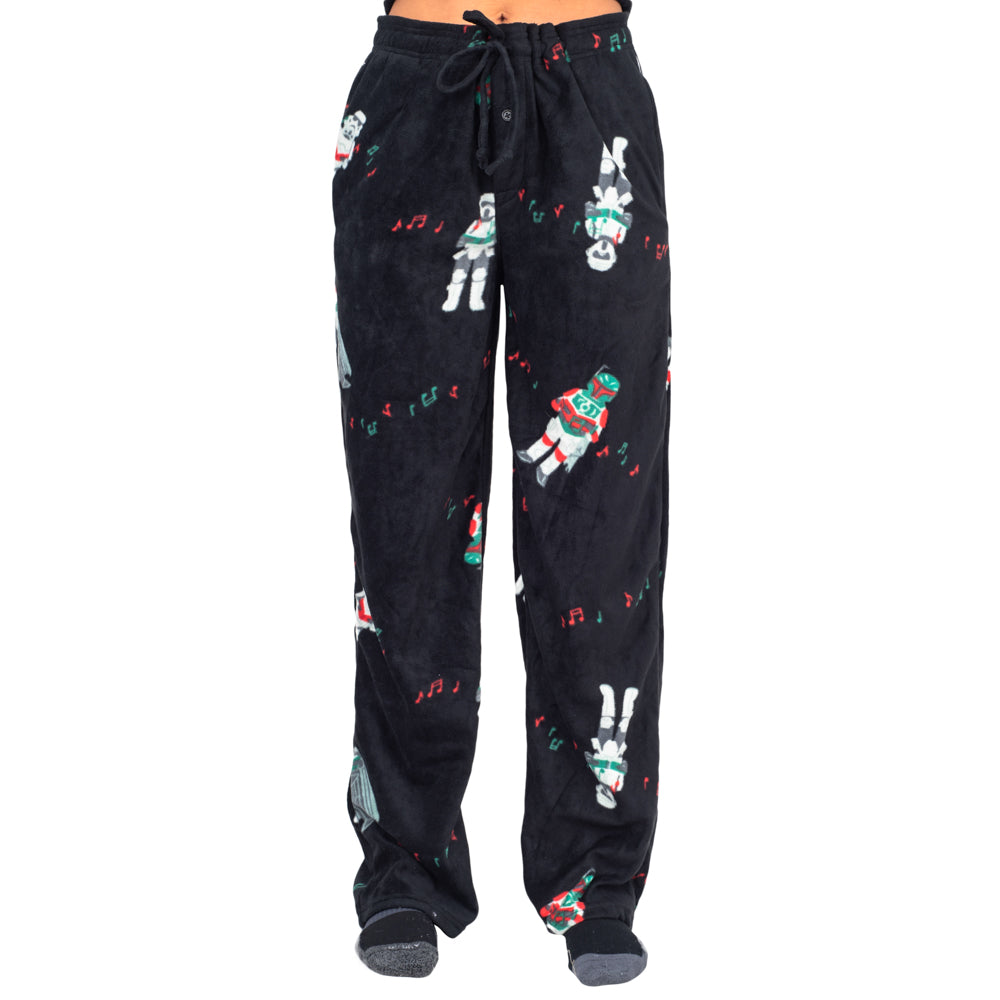 Black 'So Ducking Cute' Pajama Pants