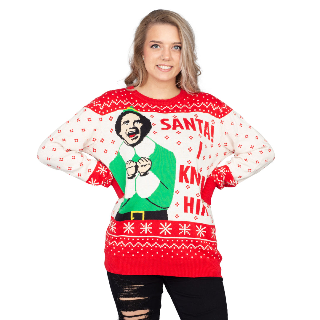 Santa i know him sweatshirt sale