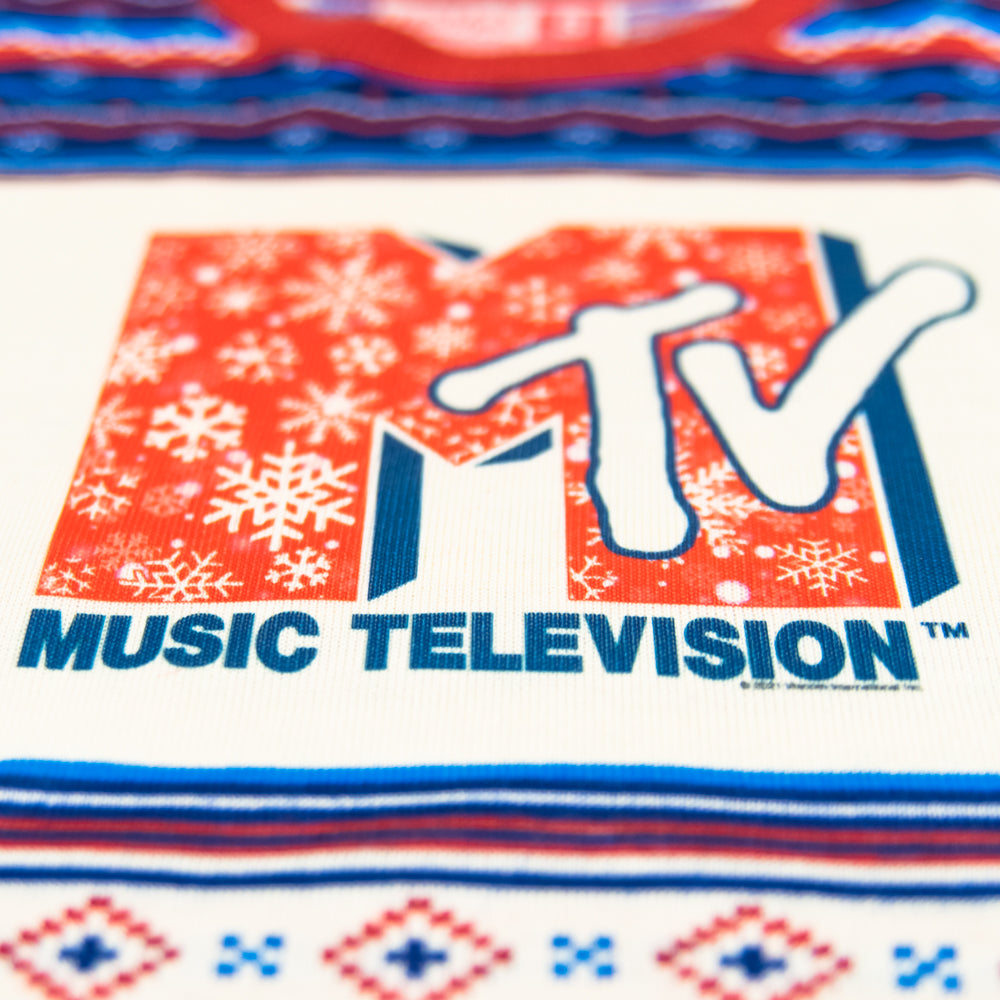 MTV Womens' Music Television Vintage '80s Logos Tie Dye Sleep Pajama Pants  (3XL) Multicoloured