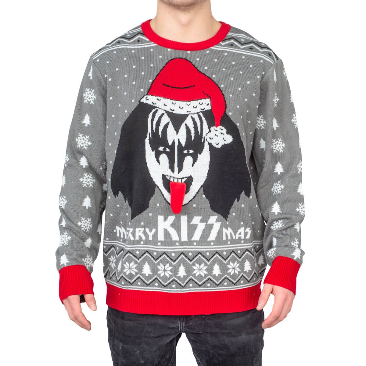 Aerosmith Rock and Roll Music Band Ugly Holiday Christmas Sweater 838440093 - 2XL