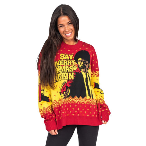 Pulp Fiction Merry Xmas Again Sweater