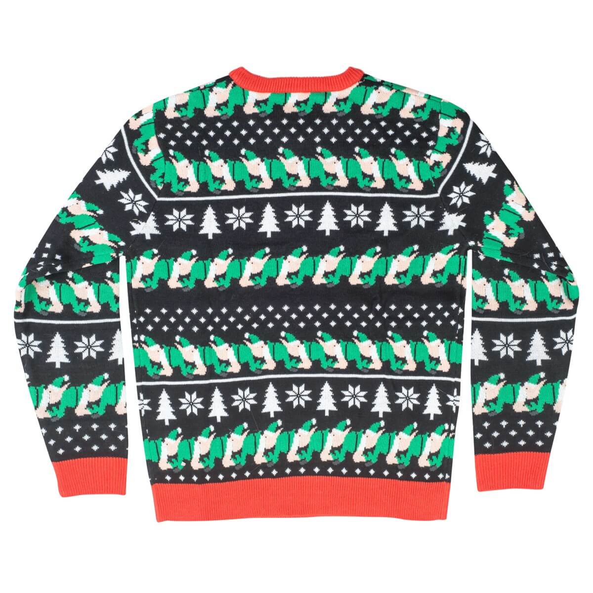 Santa Claus and Elfs Santapead Elves Ugly Christmas Sweater