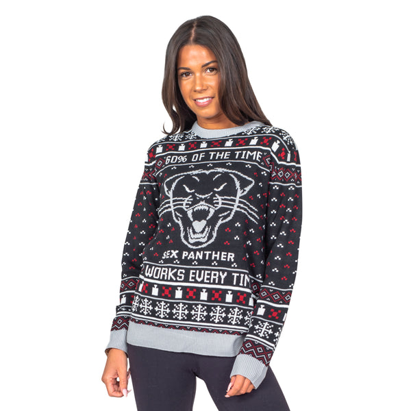 Carolina Panthers Womens Christmas Sweater – Ugly Christmas Sweater Party