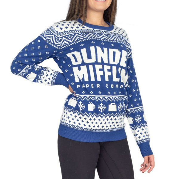 Dunder Mifflin Paper Company Christmas Wool Knitted Sweater - Teeruto