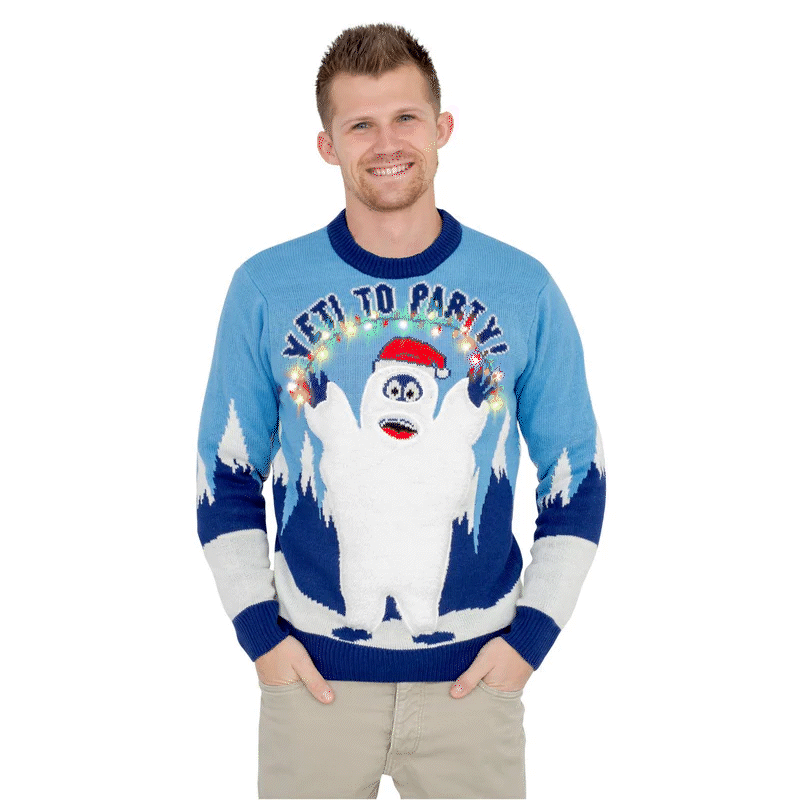 Yeti Christmas Ugly Christmas Sweater Style Gift For Men And Womens