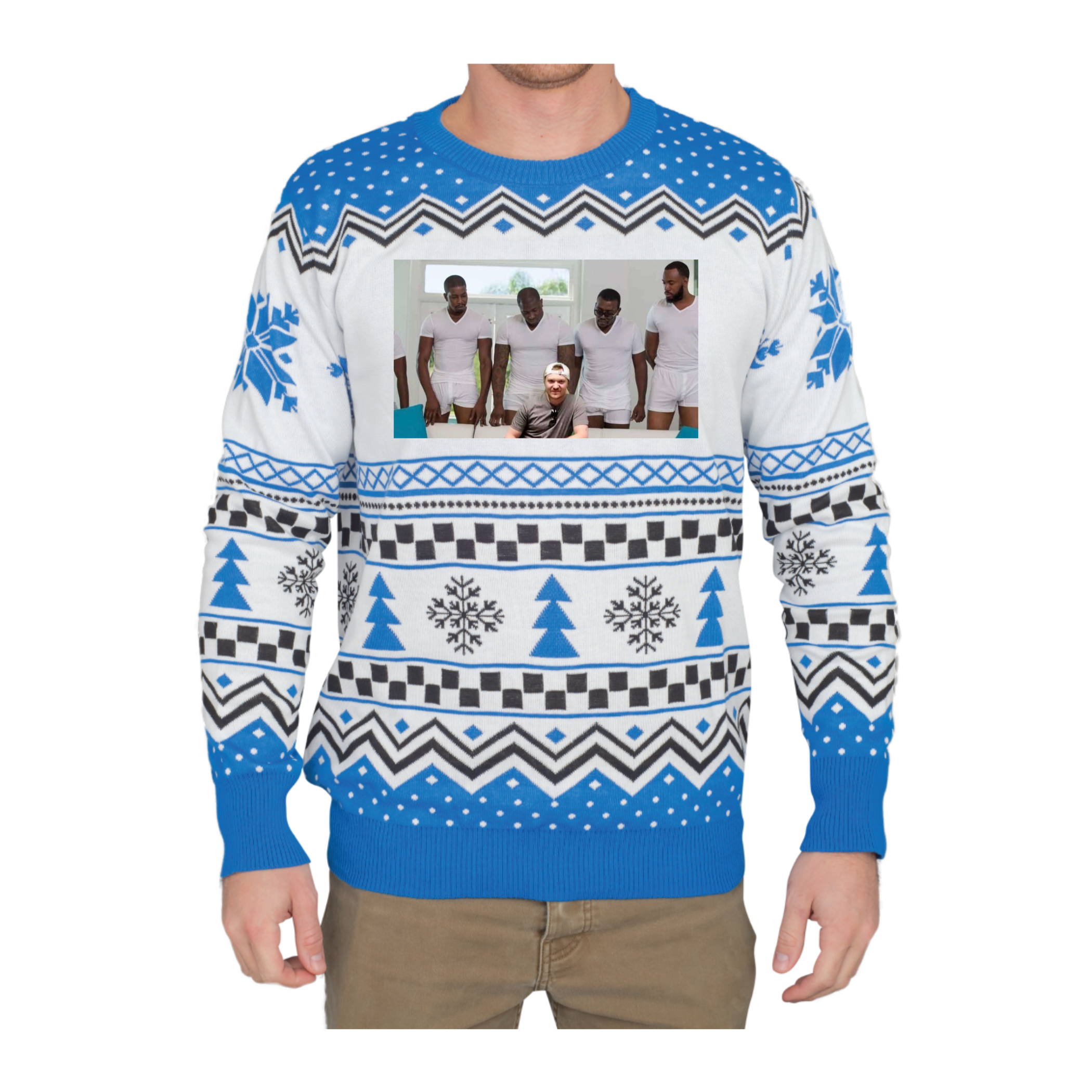 Custom Adult Poly-Knit Logo Christmas Sweater