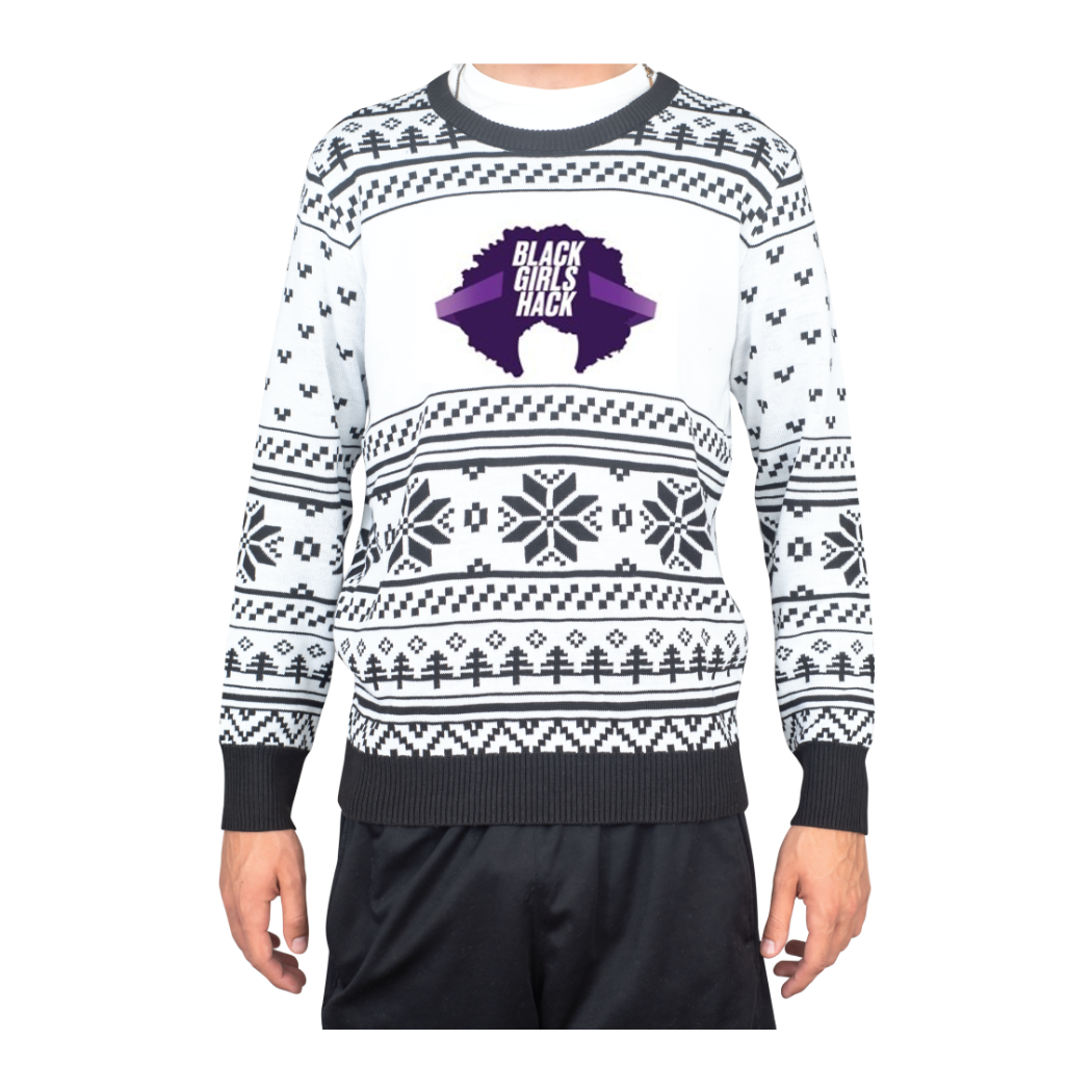 Custom Adult Poly-Knit Logo Christmas Sweater