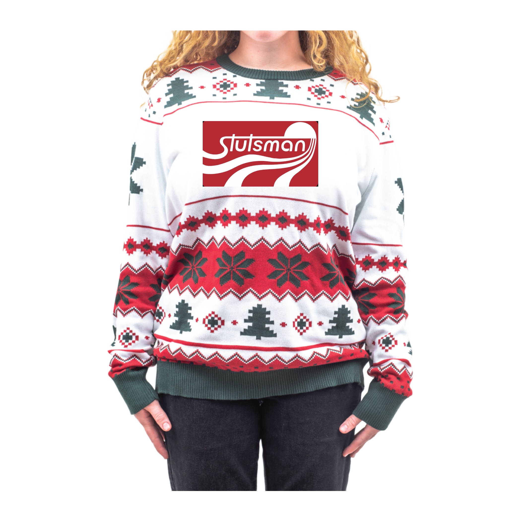 Custom Adult Poly-Knit Logo Christmas Sweater