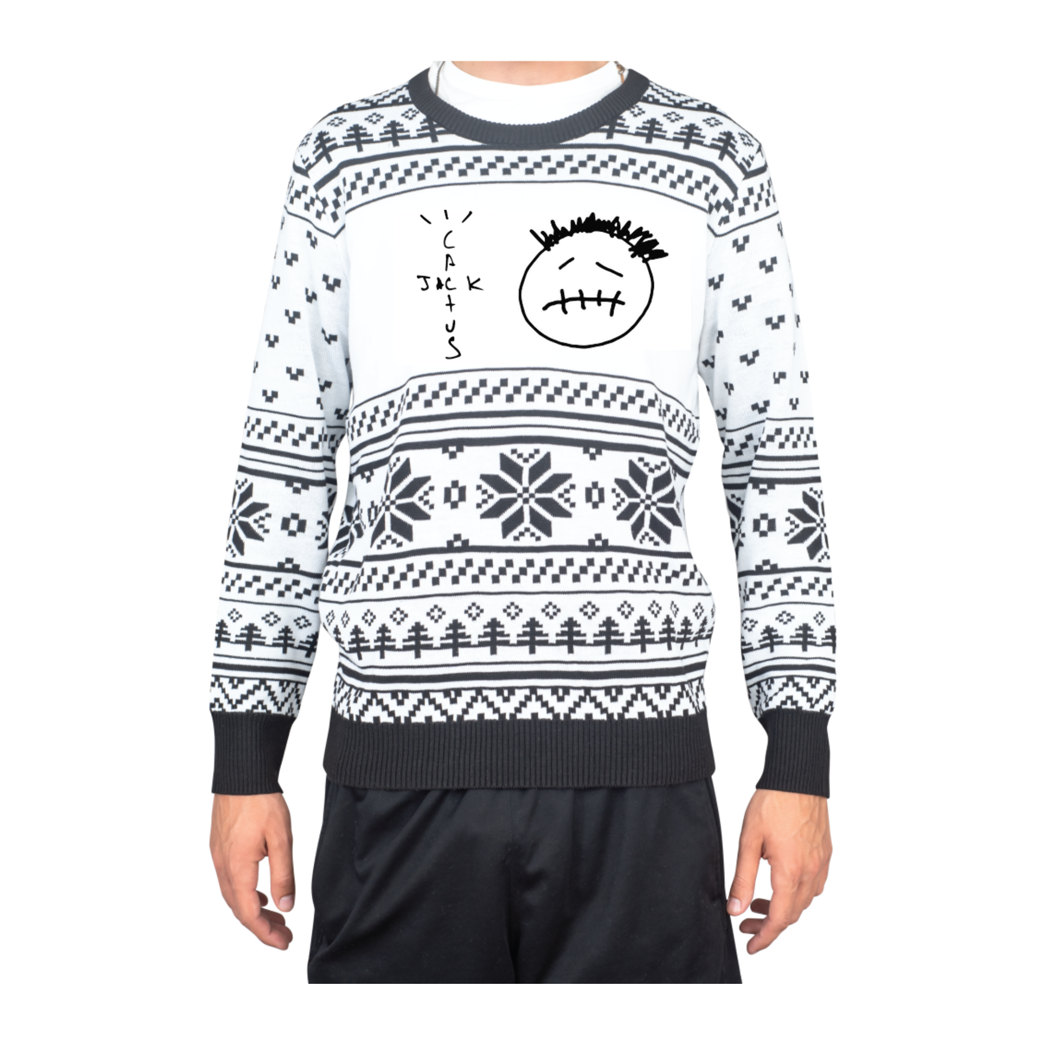 Custom Adult Poly-Knit Logo Christmas Sweater