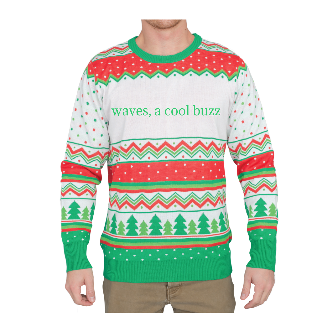 Custom Adult Poly-Knit Logo Christmas Sweater