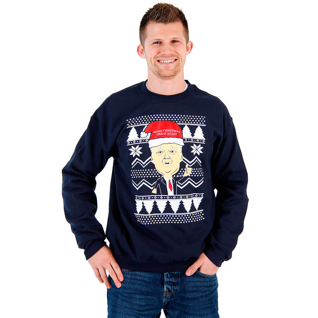 Donald Trump Make Christmas Great Again Ugly Christmas Sweatshirt (size: Xl)