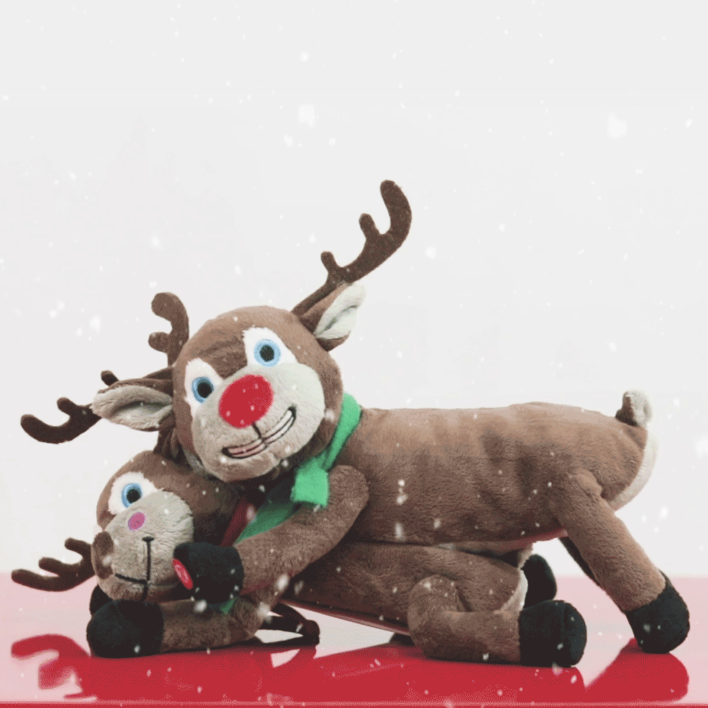 christmas reindeer plush